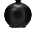 Set of 2 Lexi Lighting Louis Ceramic Modern Round Table Lamp - Black