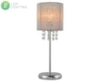 Lexi Lighting Emilia Table Lamp - Grey/Chrome 1