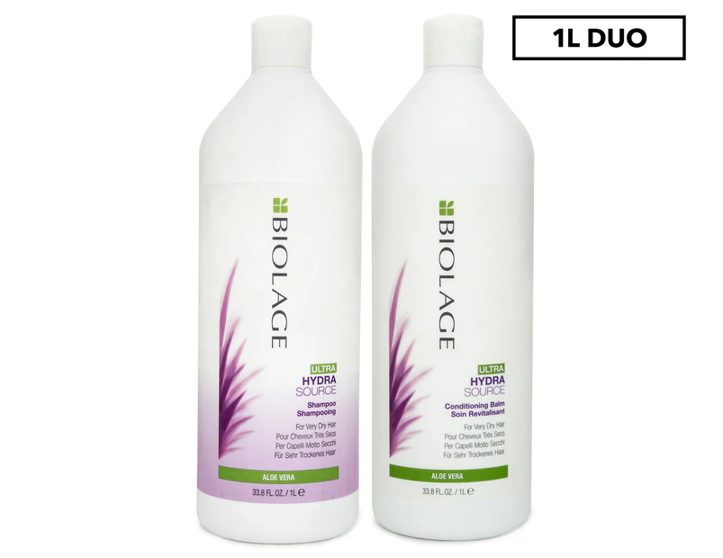 Matrix Biolage Ultra Hydra Source Shampoo & Conditioning Balm Pack 1L