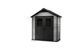 KETER Oakland 754 Large Outdoor Storage/Garden Shed (Deco Grey/Anthracite)