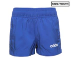 Adidas Boys' Essentials Climaheat Shorts - Blue/White