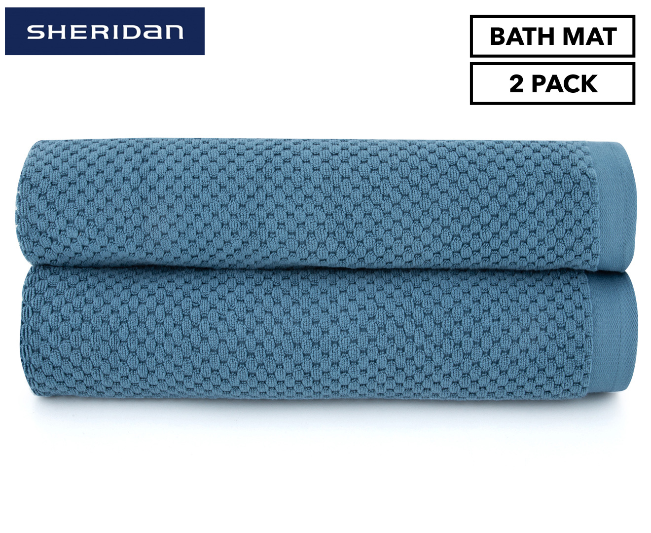 Sheridan Patterson Bath Mat 2Pack Peacock Catch.co.nz