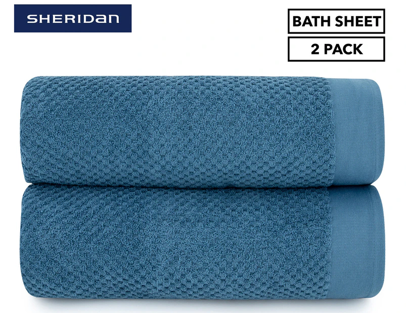 Sheridan Patterson King Towel 2-Pack - Peacock