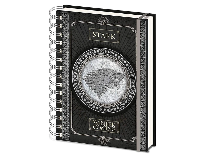 Game Of Thrones Stark Notebook (Black) - SG16718