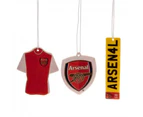 Arsenal FC Air Fresheners (Pack Of 3) (Red) - TA240
