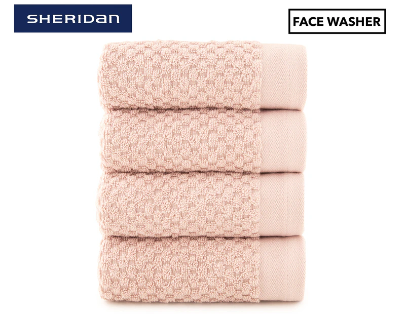 Sheridan Patterson Face Washer 4-Pack - Thistle