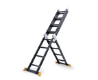 6.7M Aluminium Folding Ladder Step Extension Multi Purpose Platform