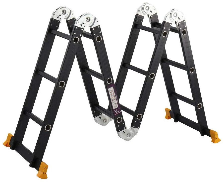 5.7M Aluminium Folding Ladder Step Extension Multi Purpos