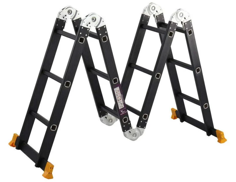 5.7M Aluminium Folding Ladder Step Extension Multi Purpos