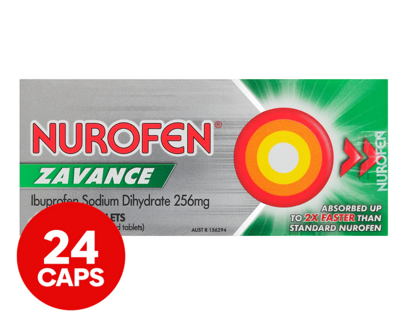 Nurofen Zavance 256mg 24 Caps