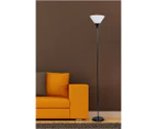 Sherwood Torch Free Standing Uplighter Floor Lamp - Black/White