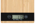 Gourmet Kitchen Bamboo Square Digital Kitchen Scale
