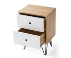 Night Stand Bedside Table Side Drawer Storage Nightstand Lamp Unit Cabinet