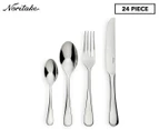 Noritake 24-Piece Chamonix 18/10 Stainless Steel Cutlery Set