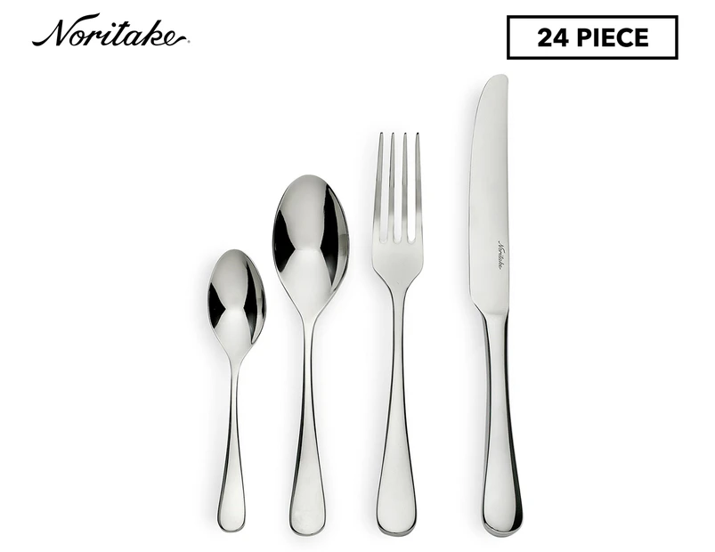 Noritake 24-Piece Chamonix 18/10 Stainless Steel Cutlery Set