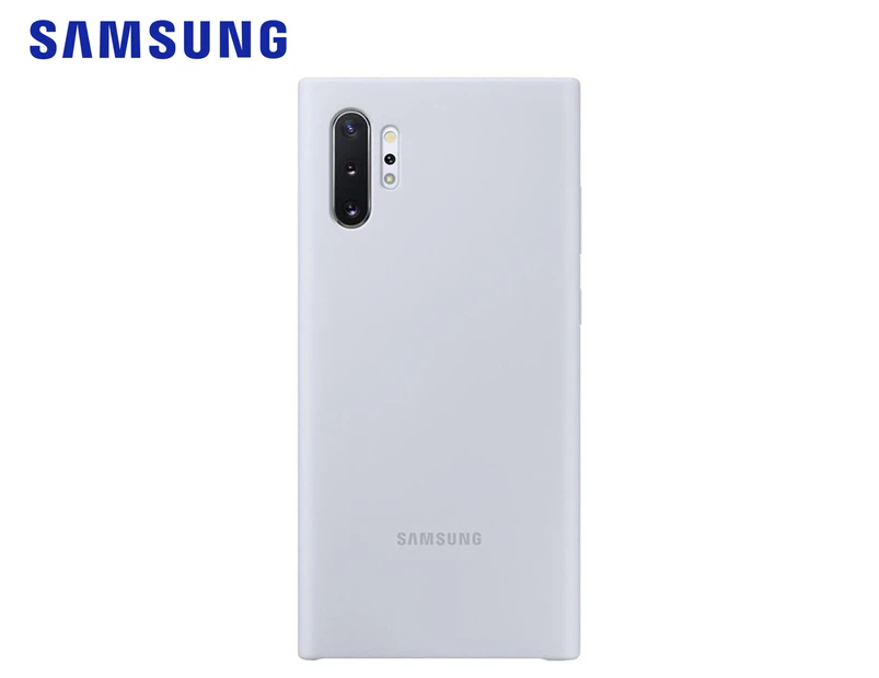 Samsung Silicone Phone Cover For Galaxy Note 10+ - Silver