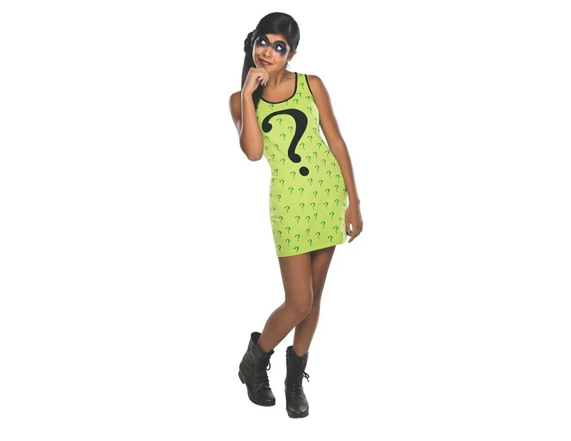 DC Comics Teen/Adult Riddler Tank Dress Costume - Green/Black