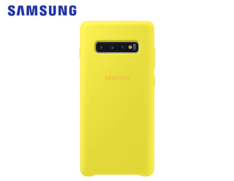Samsung Silicone Phone Cover For Galaxy S10+ - Yellow