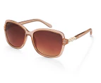 Mestige Women's Dakota Sunglasses w/ Swarovski® Crystals - Brown