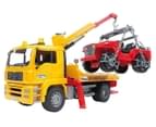 Bruder 1:16 MAN TGA Tow Truck w/ Cross Country Vehicle Toy 3
