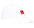 Calvin Klein Jeans Monogram Baseball Cap - Bright White/Red