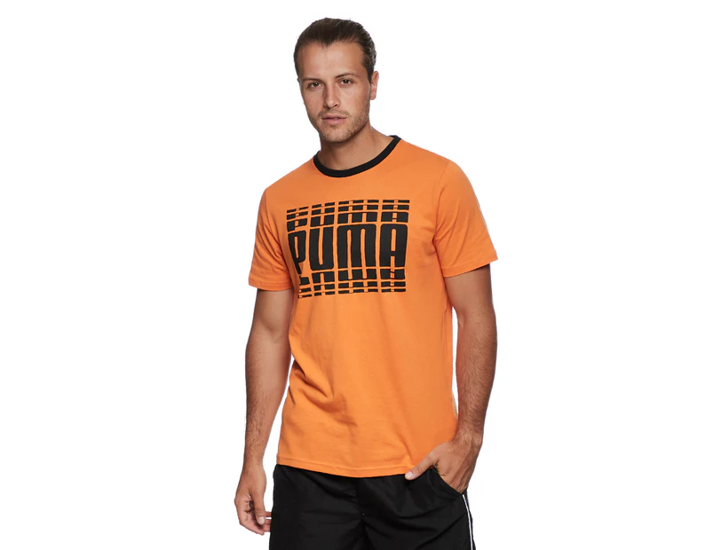 Puma Men's Rebel Bold Tee / T-Shirt / Tshirt - Jaffa Orange