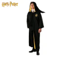 Harry Potter Adult Hufflepuff Classic Robe Costume - Black/Yellow