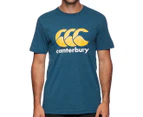 Canterbury Men's CCC Anchor Tee / T-Shirt / Tshirt - Petrol Marle