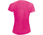 SOLS Womens Sporty Short Sleeve T-Shirt (Neon Pink) - PC2152