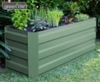 Greenlife 1200x450mm Slimline Raised Garden Bed - Eucalyptus Green 1