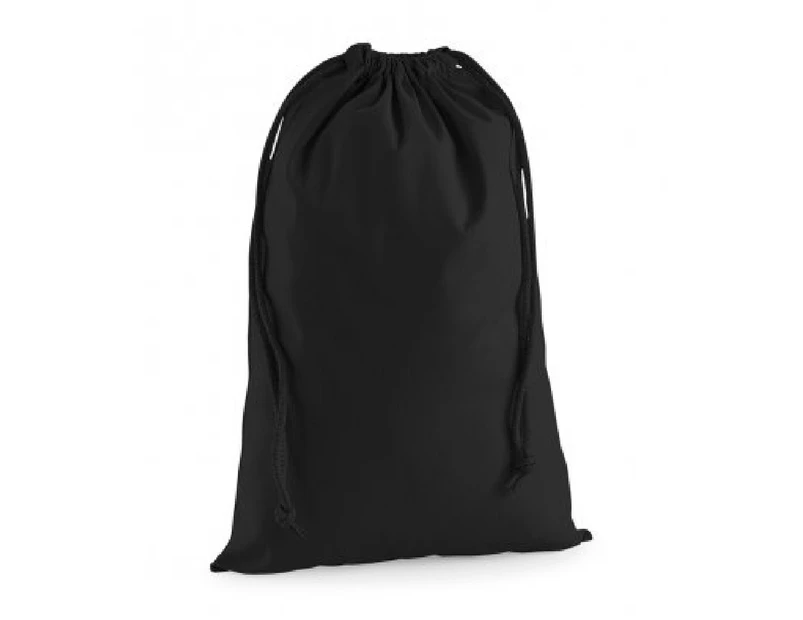 Westford Mill Premium Cotton Stuff Bag (Black) - PC3202