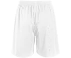 SOLS Childrens/Kids San Siro 2 Sport Shorts (White) - PC2178