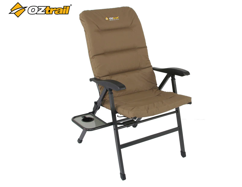 OZtrail Emperor 8-Position Side Table Recliner Camping Chair