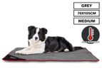 Trendy Pets 70x105cm Self Warming Delux Quilted Pet Mat - Grey