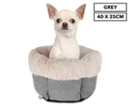 Trendy Pets 40x25cm Super Soft Pod Pet Bed - Grey