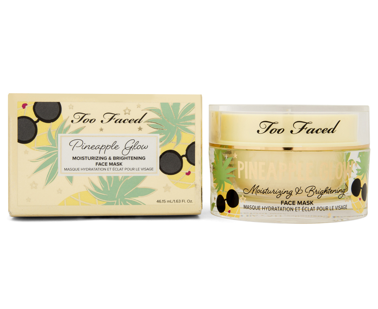 Download Too Faced Pineapple Glow Moisturising Brightening Face Mask 46 15ml Catch Com Au PSD Mockup Templates