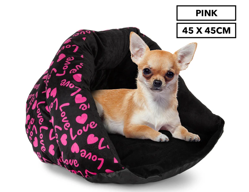 Trendy Pets 45x45cm Pet Pod Bed - Pink Love