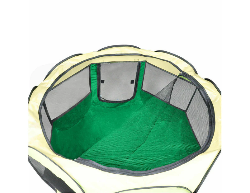 Pet Soft Playpen Dog Cat Puppy Play Large Round Crate Cage Tent Portable 2 Size