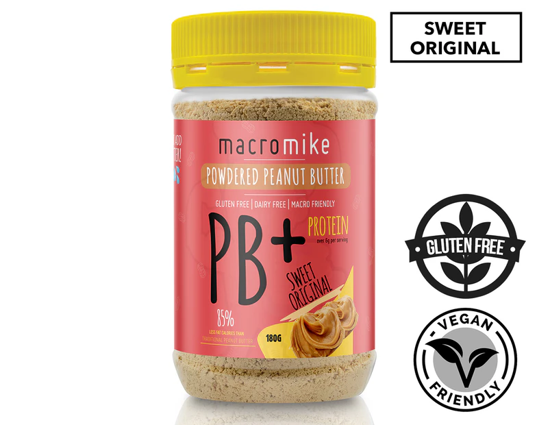 Macro Mike PB+ Sweet Original Powdered Peanut Butter 180g