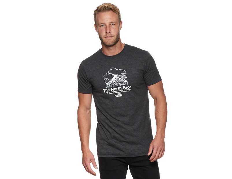 The North Face Men's Valley Vista Short Sleeve Tee / T-Shirt / Tshirt  - Dark Grey Heather