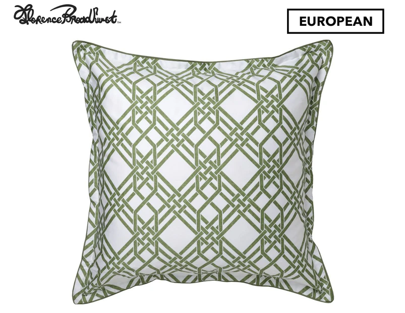 Florence Broadhurst 65x65cm European Pillowcase - Waterfall Garden Green