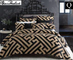 Florence Broadhurst Queen Quilt Cover Set - Black Chinese Key