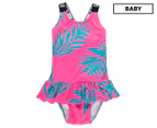 Bonds Baby Girls' One-Piece Swimsuit - Electric Palms Pink