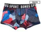 Bonds Youth Boys' Micro Trunk - Blue/Red Print