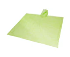 Bullet Ziva Adults Unisex Disposable Rain Poncho With Pouch (Lime) - PF211