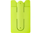 Bullet Silicone Phone Wallet With Stand (Lime) - PF1680