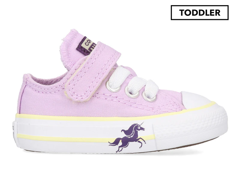 Converse Toddler Girls' Chuck Taylor All Star Unicorns Low Top Shoes - Lilac Mist