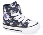 Converse Toddler Girls' Chuck Taylor All Star Unicorn Hi-Top Shoes - Navy/Black/White