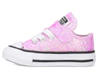 Converse Toddler Girls' Chuck Taylor All Star Glitter Low Top Shoes - Lilac Mist