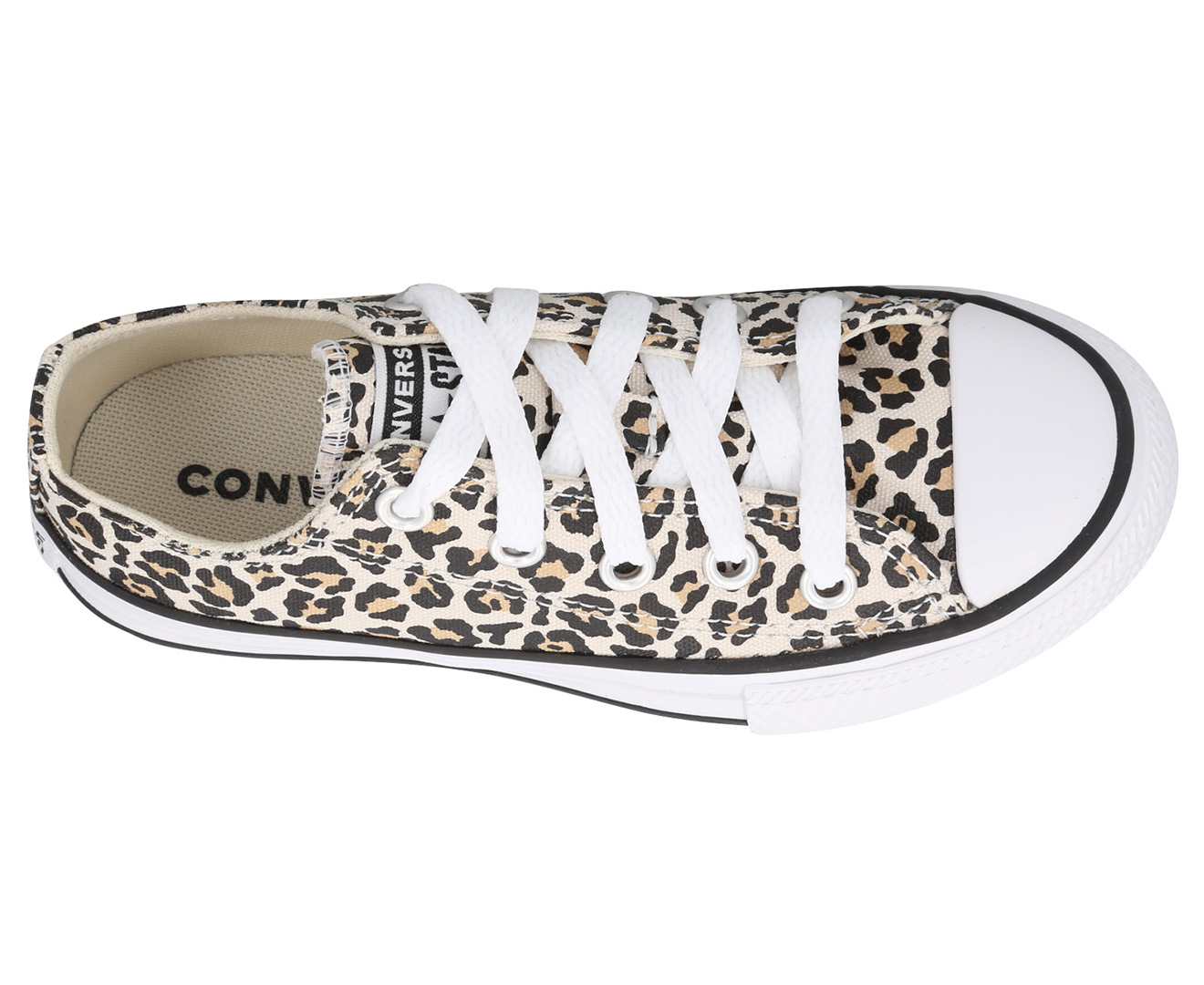 leopard print dainty converse